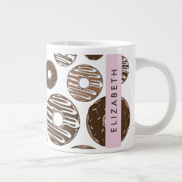 Taza De Café Gigante Donuts de chocolate, donuts de caramelo, gritos, t