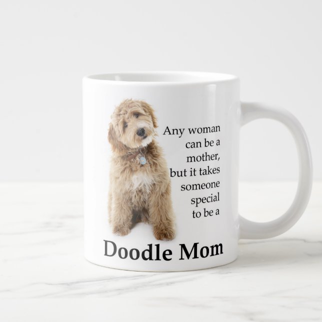 Taza De Café Gigante Doodle Dog Mom (Derecha)