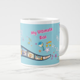 Taza De Café Gigante Dorama coreano Kpop ídolo favorito tipografía core