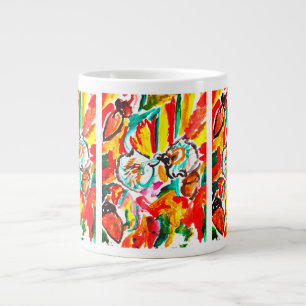 Taza De Café Gigante Dos erizos tocan el otoño.