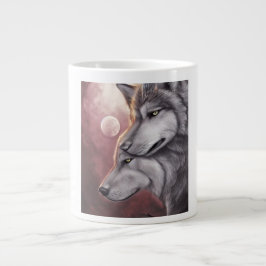 Taza De Café Gigante Dos lobos