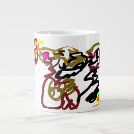 Taza De Café Gigante Dos lobos Otoño