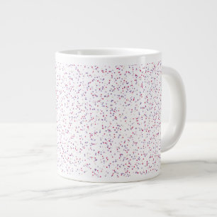 Taza De Café Gigante Dosis rosadas y moradas de Berry Sweet Speckled