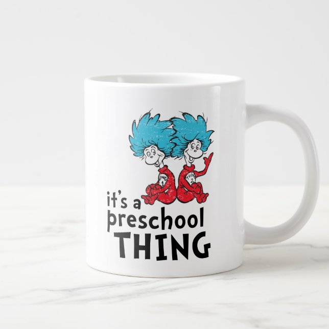 Taza De Café Gigante Dr. Seuss | Maestra Es algo de preescolar (Derecha)