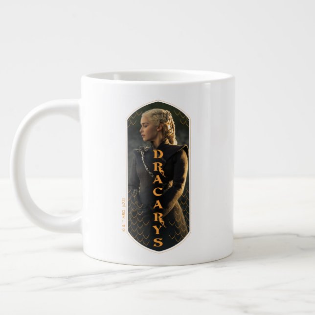 Taza De Café Gigante "Dracarys" Daenerys Targaryen Graphic (Izquierda)