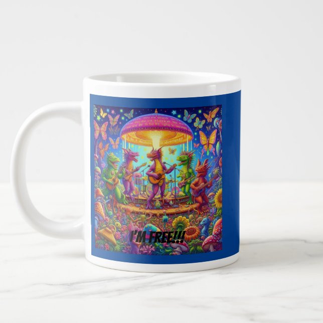 Taza De Café Gigante Dragon Band Jam (Izquierda)