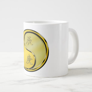 Taza De Café Gigante Dragón de Metal