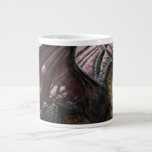 Taza De Café Gigante Dragón En Cueva