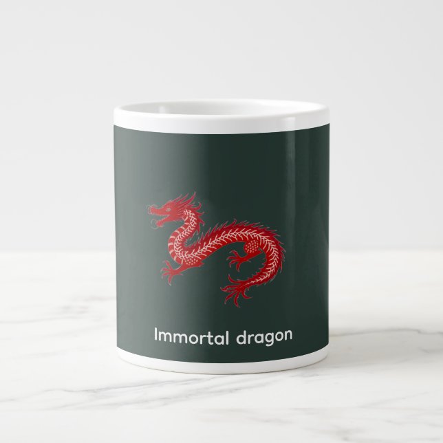 Taza De Café Gigante Dragón inmortal (Frente)