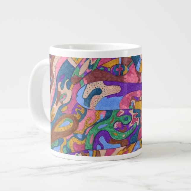 Taza De Café Gigante Dragon Ride, Resumen Original (Izquierda)