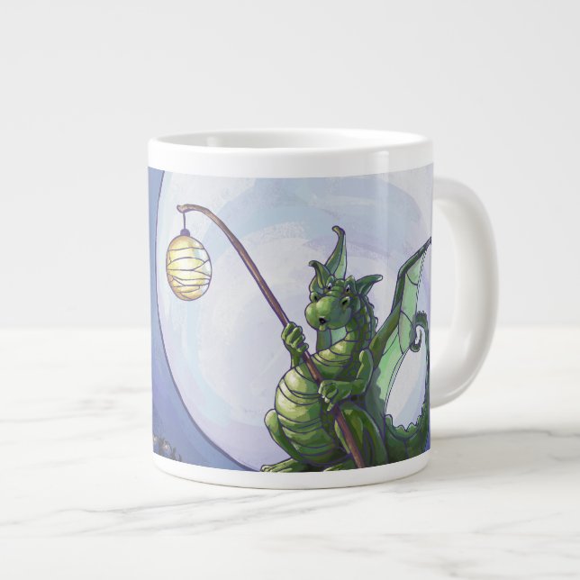 Taza De Café Gigante Dragon Watch Art (Derecha)