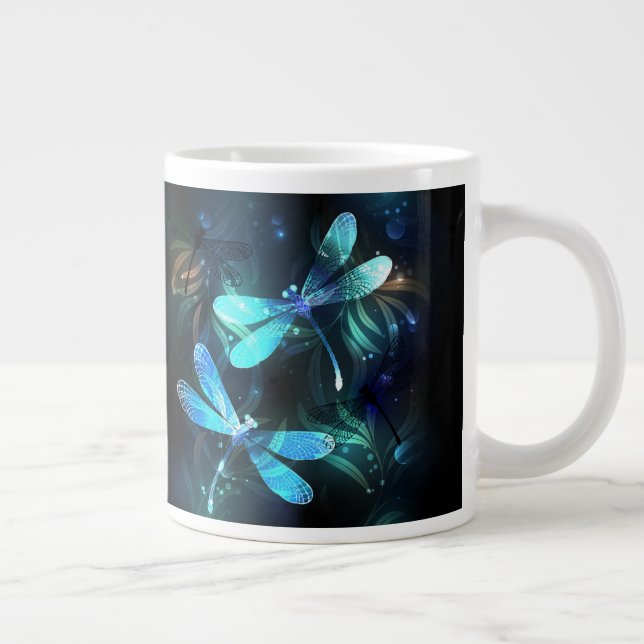 Taza De Café Gigante Dragonflies (Derecha)