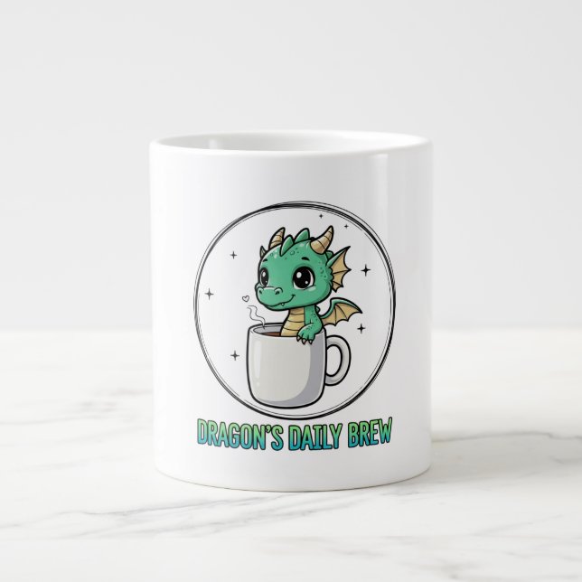 Taza De Café Gigante Dragon's Daily Brew (Frente)