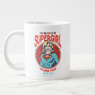 Taza De Café Gigante Drama de superchica libre en mi ciudad