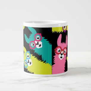 Taza De Café Gigante Drama Llama un camello colorido