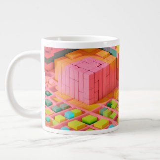 Taza De Café Gigante Dulce de colores vivos