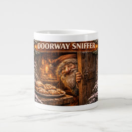 Taza De Café Gigante Durood sniffador duende de Yule islandés