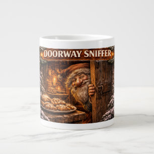 Taza De Café Gigante Durood sniffador duende de Yule islandés