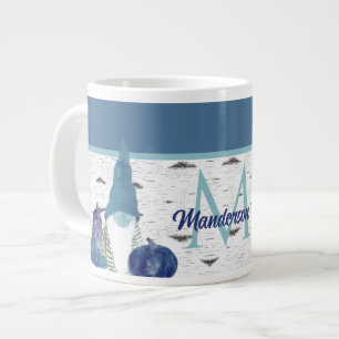 Taza De Café Gigante Dusty Blue Pumpkin Gnomes Aspen Rustic House Gia