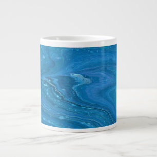 Taza De Café Gigante Eagle Eye 3 Guay Blue Abstract Mug