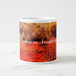 Taza De Café Gigante Earth Element Mug - Earth Carries Me