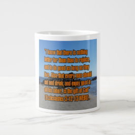 Taza De Café Gigante Eclesiastés 3:12-13 WEBU Mug