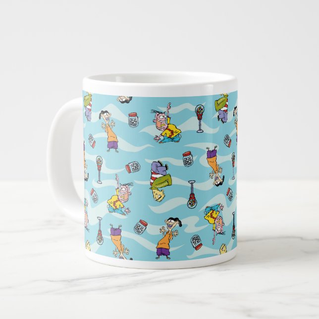 Taza De Café Gigante Ed, Edd, n Eddy Pattern (Izquierda)