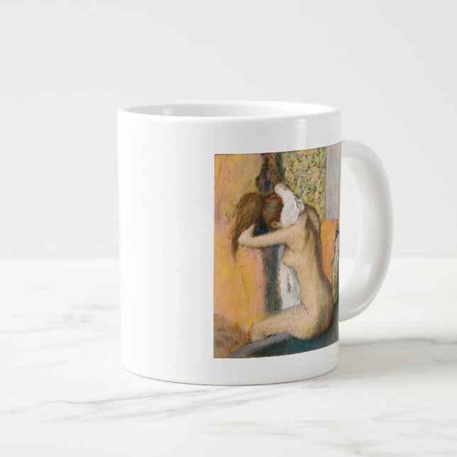 Taza De Café Gigante Edgar Degas el | después del baño, cuello de (Derecha)