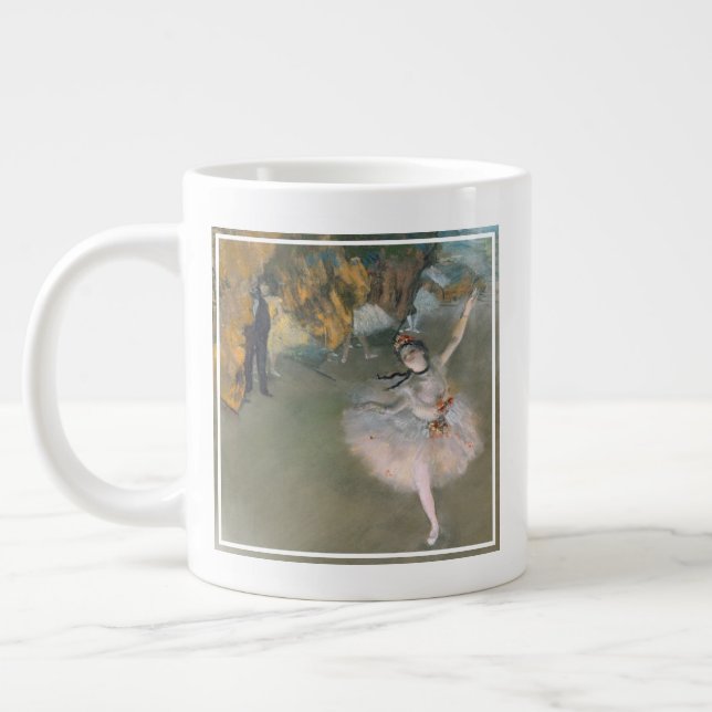 Taza De Café Gigante Edgar Degas | Estrella o bailarina en el escenario (Izquierda)