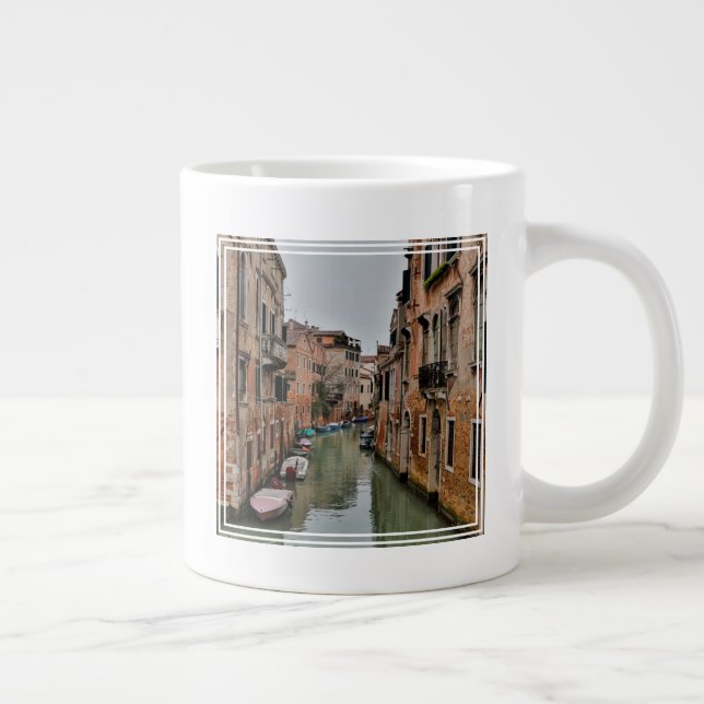 Taza De Café Gigante Edificios a lo largo de canales de Venecia (Derecha)