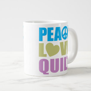 Taza De Café Gigante Edredón del amor de la paz