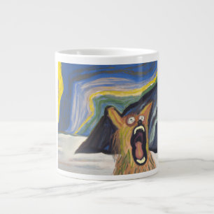 Taza De Café Gigante Edvard Munch Grita Perro Mug