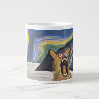 Taza De Café Gigante Edvard Munch Grita Perro Mug