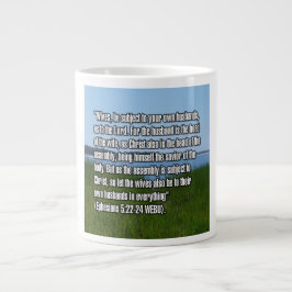 Taza De Café Gigante Efesios 5:22-24 WEBU Mug