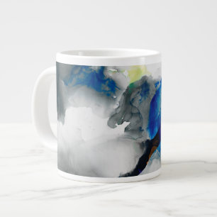 Taza De Café Gigante Efímero - Azul y Gris