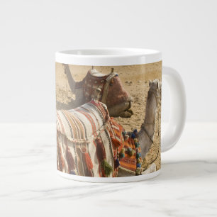 Taza De Café Gigante Egipto, El Cairo. Camellos descansando