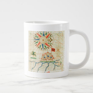 Taza De Café Gigante Egipto, el río el Nilo y El Cairo