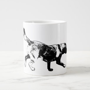 Taza De Café Gigante Ejecutando la barra de arte de lápiz recuperadora