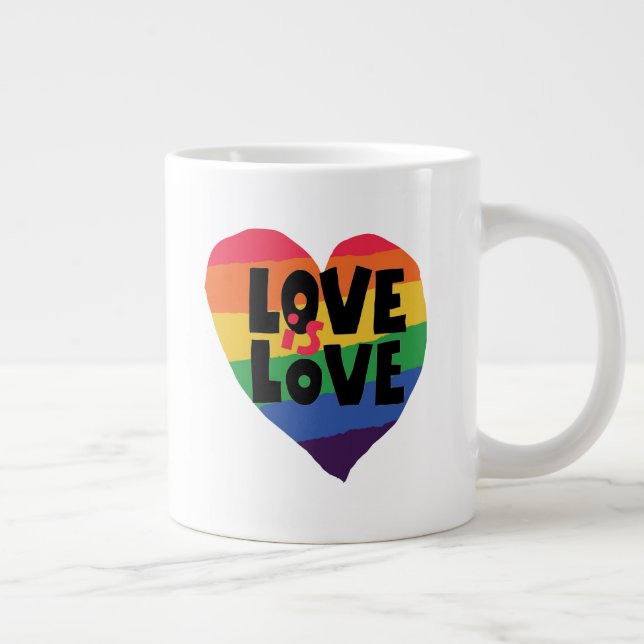 Taza De Café Gigante El amor es amor (Derecha)