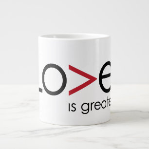 Taza De Café Gigante El amor es mayor... ¡Que este Jumbo Mug!