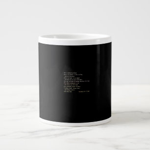 Taza De Café Gigante El Amor Es Paciente Diseño Inspirador Simple 