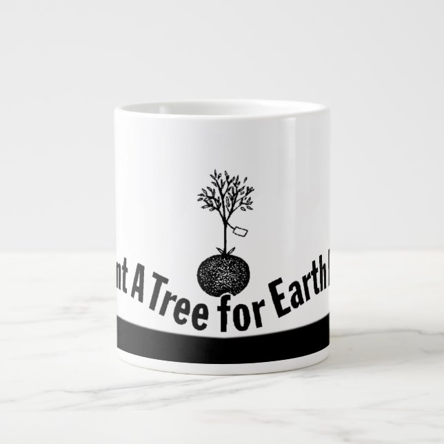 Taza De Café Gigante El árbol - (Frente)