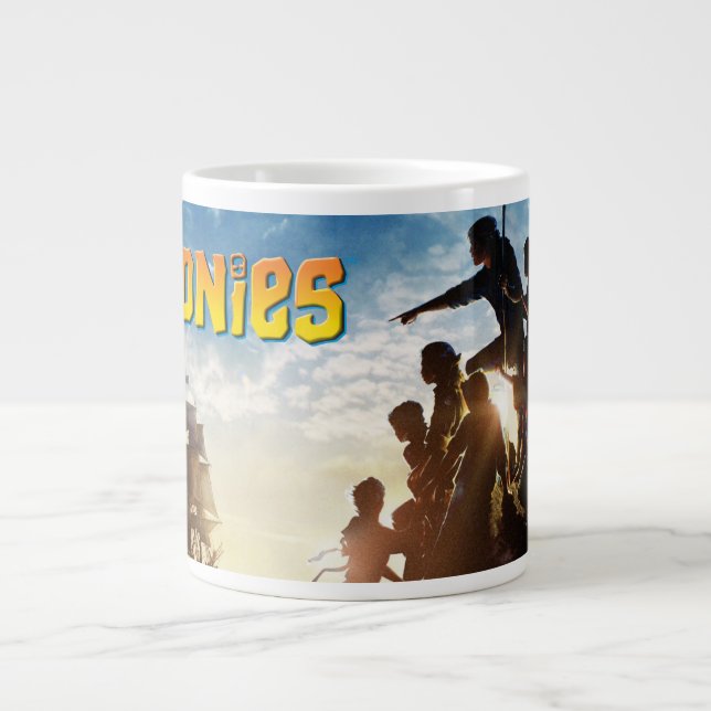 Taza De Café Gigante El arte teatral del barco pirata Goonies (Frente)
