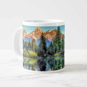 Taza De Café Gigante El aterrizaje de Schwabacher y charca del castor
