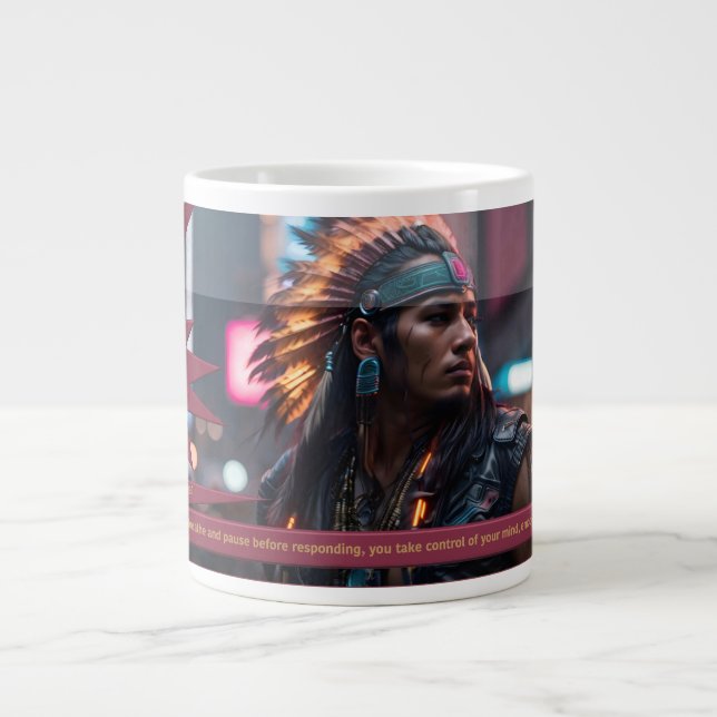 Taza De Café Gigante "El Autocontrol Es TU Superpoder" (Frente)