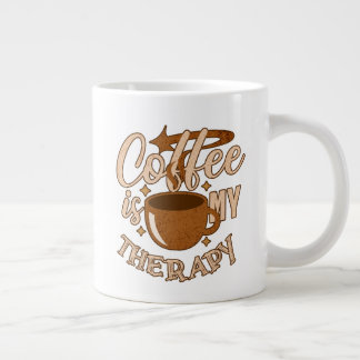 Taza De Café Gigante El café es mi terapia