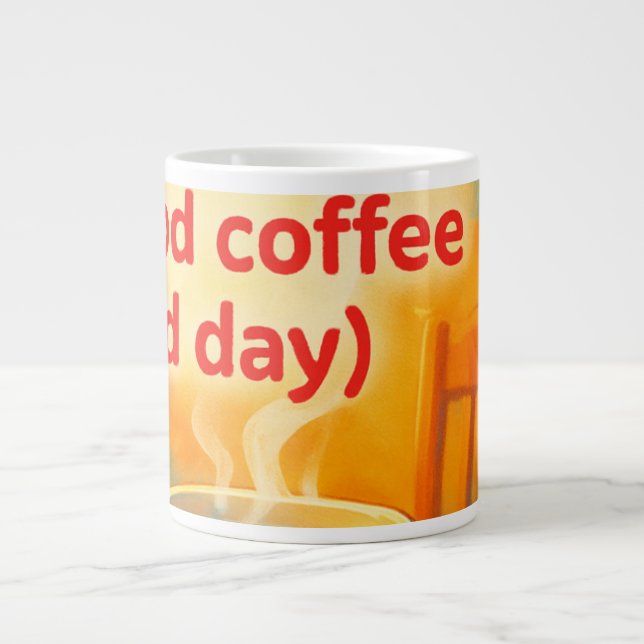 Taza De Café Gigante El café es una vida  (Frente)