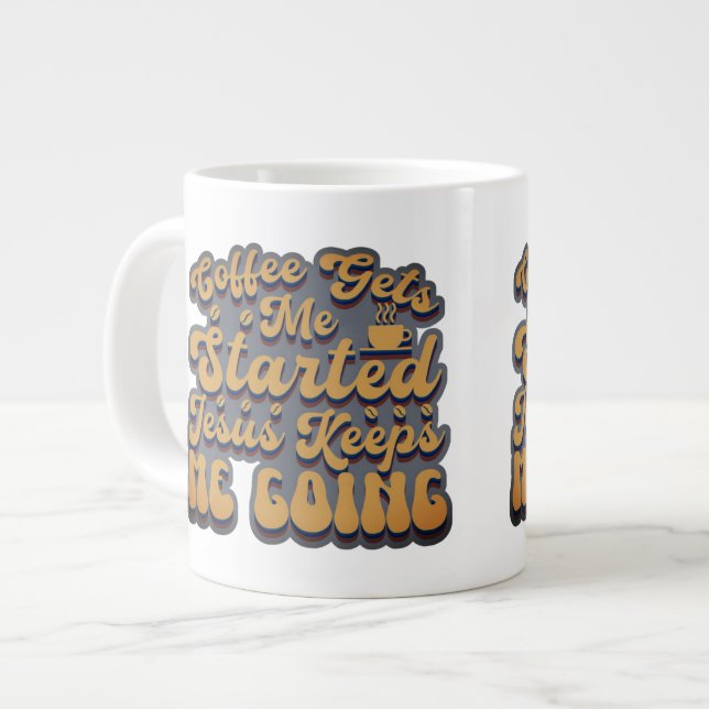 Taza De Café Gigante El café me empieza (Izquierda)