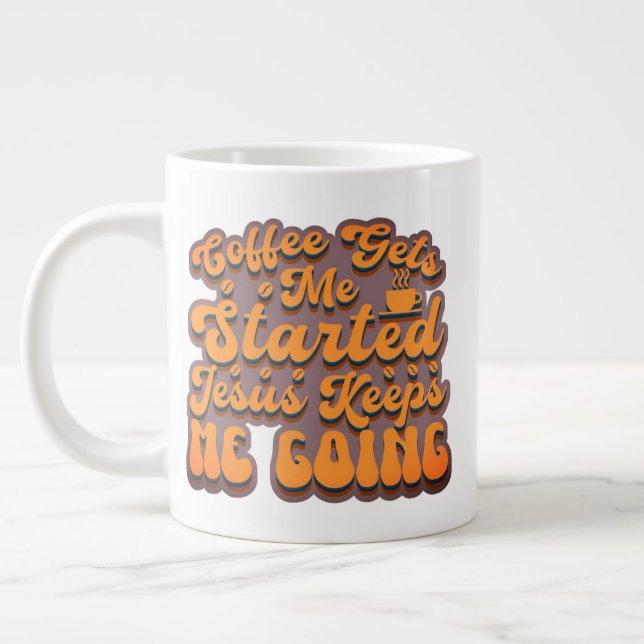 Taza De Café Gigante El café me empieza - Sangria (Izquierda)