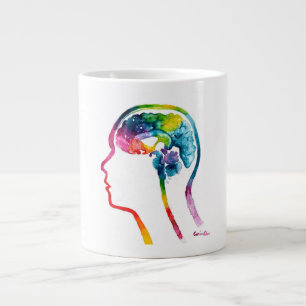 Taza De Café Gigante El cerebro humano